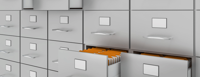 Arkivskåp med utdragbara lådor